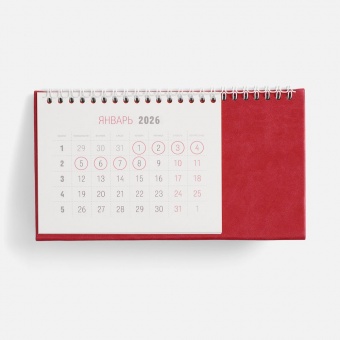 Календарь настольный Brand, красный фото 