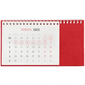 Календарь настольный Brand, красный фото 