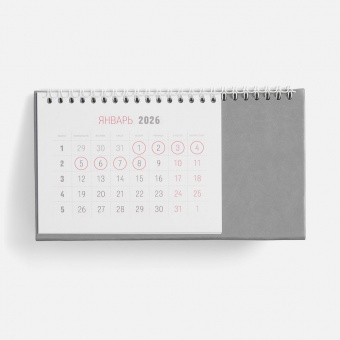 Календарь настольный Brand, серый фото 