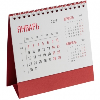 Календарь настольный Datio, красный фото 