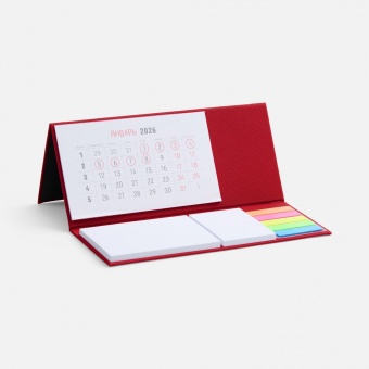 Календарь настольный Grade, красный фото 