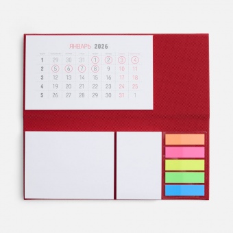 Календарь настольный Grade, красный фото 
