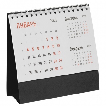 Календарь настольный Nettuno, черный фото 