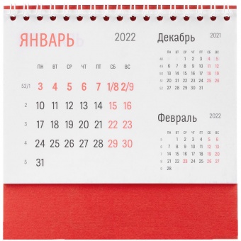 Календарь настольный Nettuno, красный фото 