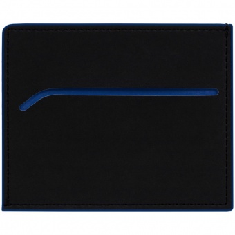 Картхолдер Multimo, черный с синим фото 