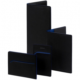 Картхолдер Multimo, черный с синим фото 