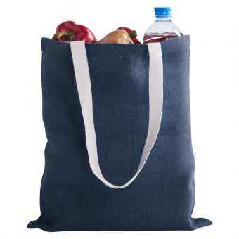 Холщовая сумка на плечо Juhu, синяя фото 