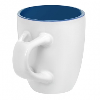 Кофейная кружка Pairy с ложкой, синяя фото 