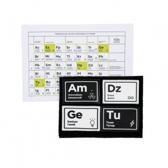 Комплект из 4 шевронов «Химия состояний» фото 