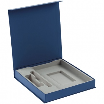 Коробка Arbor под ежедневник, аккумулятор и ручку, синяя фото 