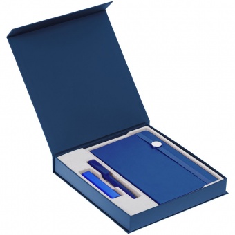 Коробка Arbor под ежедневник, аккумулятор и ручку, синяя фото 