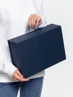 Коробка Case, подарочная, синяя фото 