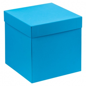 Коробка Cube, L, голубая фото 