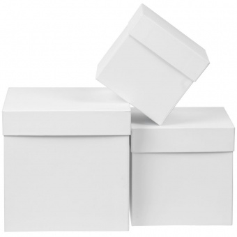 Коробка Cube, M, белая фото 