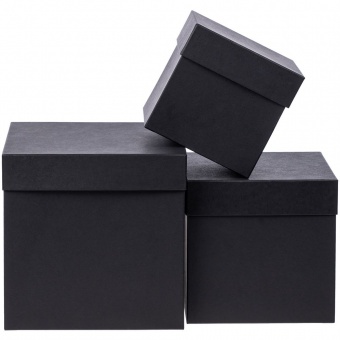 Коробка Cube, M, черная фото 