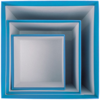 Коробка Cube, M, голубая фото 