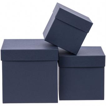 Коробка Cube, M, синяя фото 
