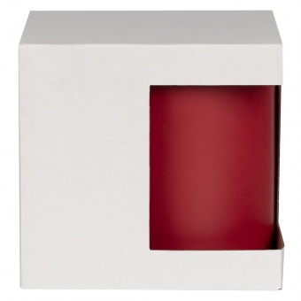 Коробка для кружки с окном Cupcase, белая фото 