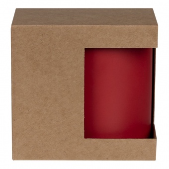 Коробка для кружки с окном Cupcase, крафт фото 
