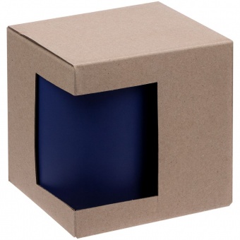Коробка для кружки с окном, крафт, ver.2 фото 