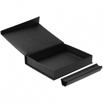 Коробка Duo под ежедневник и ручку, черная фото 2