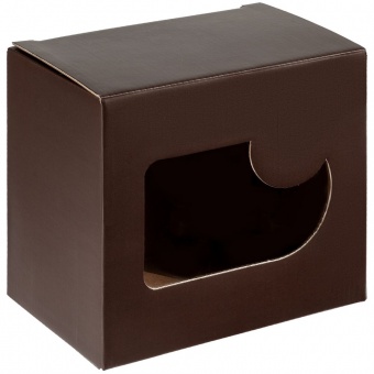 Коробка с окном Gifthouse, коричневая фото 