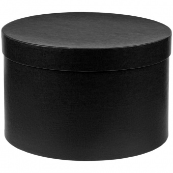 Коробка круглая Hatte, черная фото 