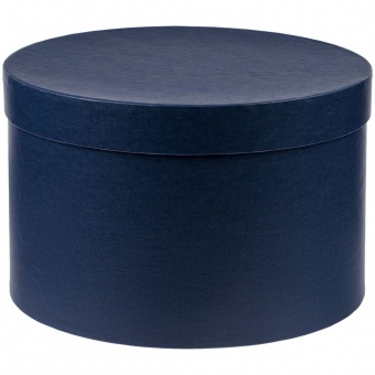 Коробка круглая Hatte, синяя фото 