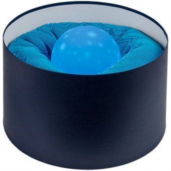 Коробка круглая Hatte, синяя фото 