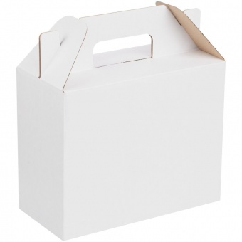 Коробка In Case S, ver.2, белая с крафтовым оборотом фото 