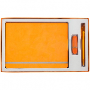 Коробка In Form под ежедневник, флешку, ручку, оранжевая фото 4
