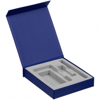 Коробка Latern для аккумулятора 5000 мАч, флешки и ручки, синяя фото 