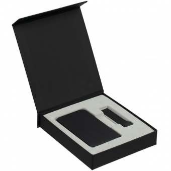 Коробка Latern для аккумулятора 5000 мАч и флешки, черная фото 