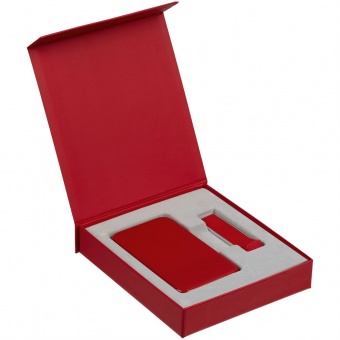 Коробка Latern для аккумулятора 5000 мАч и флешки, красная фото 