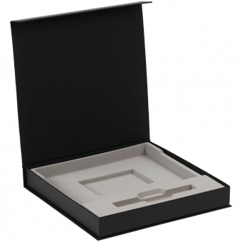 Коробка Memoria под ежедневник и ручку, черная фото 