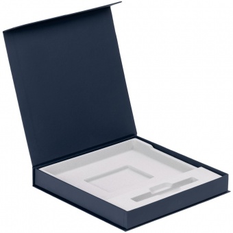Коробка Memoria под ежедневник и ручку, синяя фото 