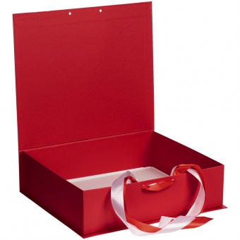 Коробка на лентах Tie Up, красная фото 