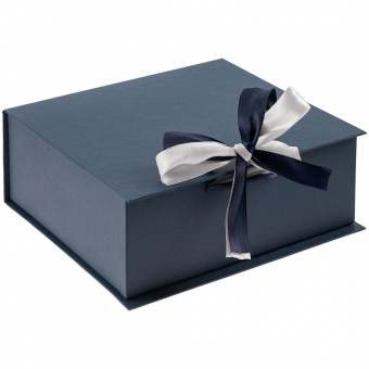 Коробка на лентах Tie Up, малая, синяя фото 