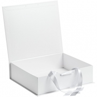 Коробка на лентах Tie Up, белая фото 