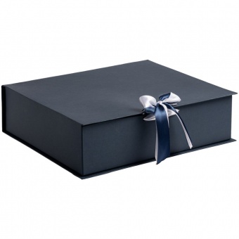 Коробка на лентах Tie Up, синяя фото 