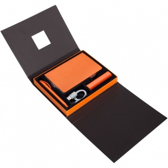 Коробка под набор Plus, черная с оранжевым фото 