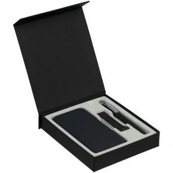 Коробка Rapture для аккумулятора 10000 мАч, флешки и ручки, черная фото 