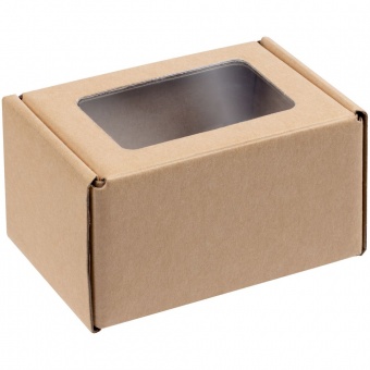 Коробка с окошком Knick Knack, крафт фото 