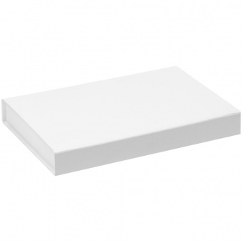 Коробка Silk с ложементом под ежедневник 10x16 см, аккумулятор и ручку, белая фото 