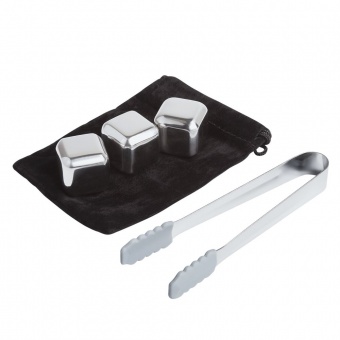 Кубики для виски Ice Cubes, серебристые фото 