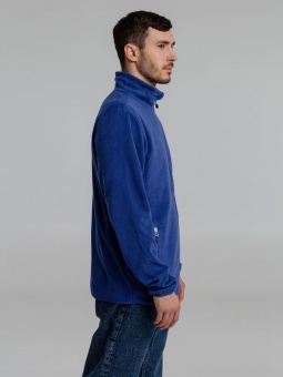 Куртка флисовая мужская Twohand, синяя фото 9
