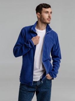 Куртка флисовая мужская Twohand, синяя фото 11