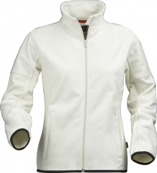 Куртка флисовая женская Sarasota, белая с оттенком слоновой кости фото 10