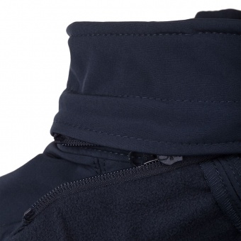 Куртка мужская Hooded Softshell темно-синяя фото 10