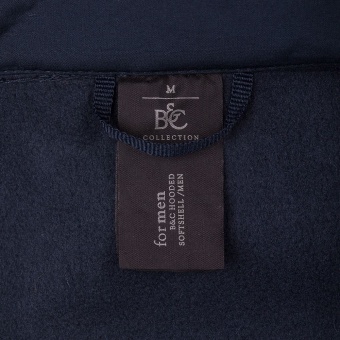 Куртка мужская Hooded Softshell темно-синяя фото 2
